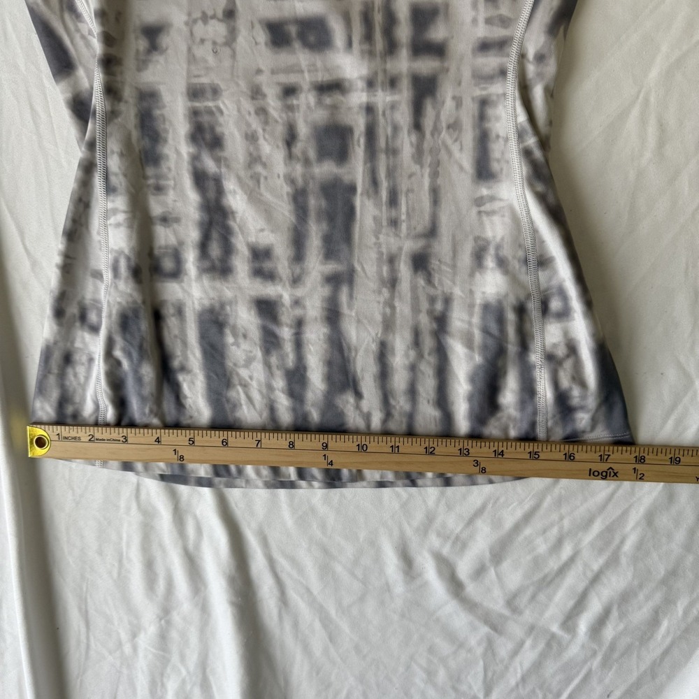 Under Armour Pullover Womens M Fitted Gray Tie Dye Coldgear Performance Stretch - Picture 6 of 8